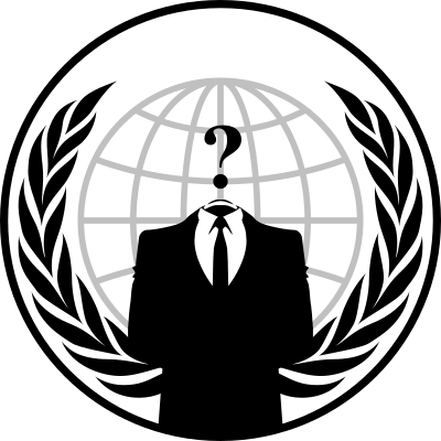AnonLeaks - a body with a questionmark as a head